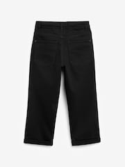Black Wide Fit Stretch Jeans (3-17yrs) - Image 3 of 4
