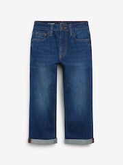 Blue Wide Fit Stretch Jeans (3-17yrs) - Image 3 of 5
