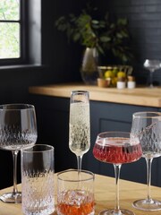 Clear Albany Set of 4 Short Tumbler Glasses - Image 3 of 5
