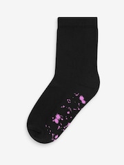Black Splat Cotton Rich Cushioned Socks 7 Pack - Image 3 of 8