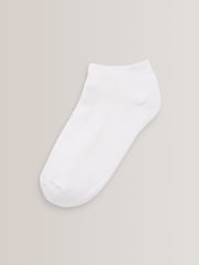 White Cushioned Footbed Sports Trainers Socks 5 Pack - Image 2 of 2