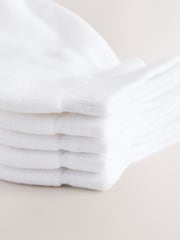 White Cushioned Footbed Sports Trainers Socks 5 Pack - Image 4 of 5