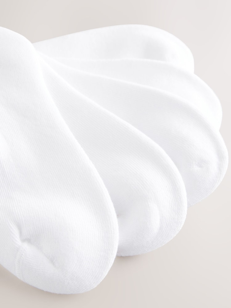 White Cushioned Footbed Sports Trainers Socks 5 Pack - Image 5 of 5 White Cushioned Footbed Sports Trainers Socks 5 Pack - Image 5 of 5