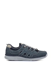 Pavers Blue Mens Wide Fit Lace-Up Trainers - Image 1 of 5