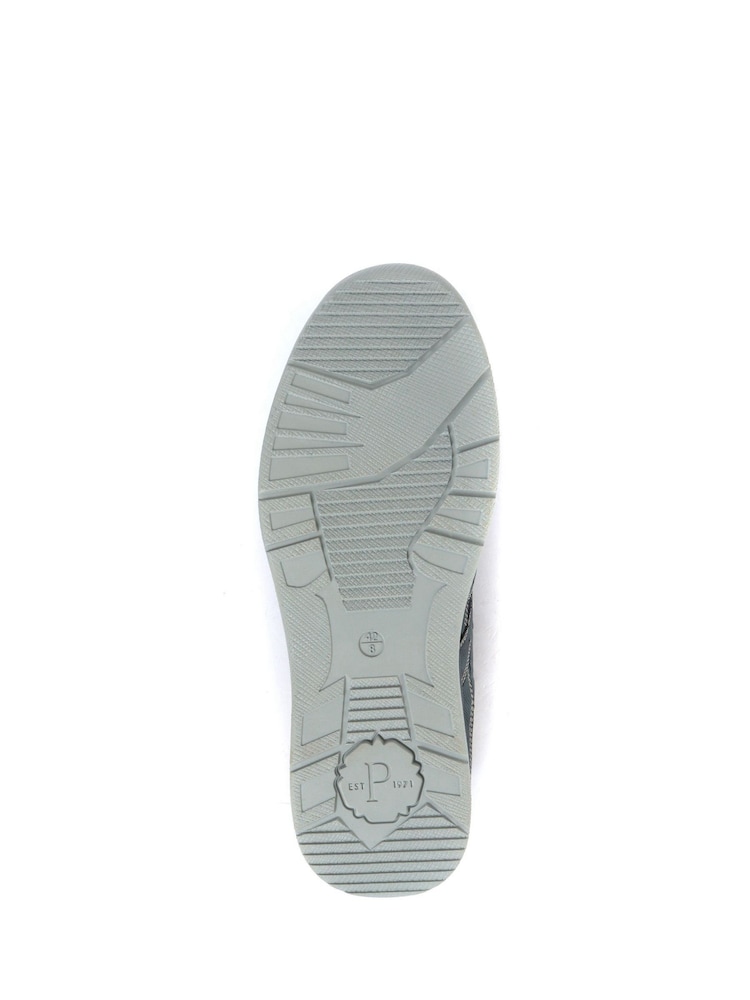 Pavers Blue Mens Wide Fit Lace-Up Trainers - Image 5 of 5