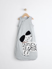 Grey Dalmation Baby 2.5 Tog 100% Cotton Sleep Bag - Image 1 of 6