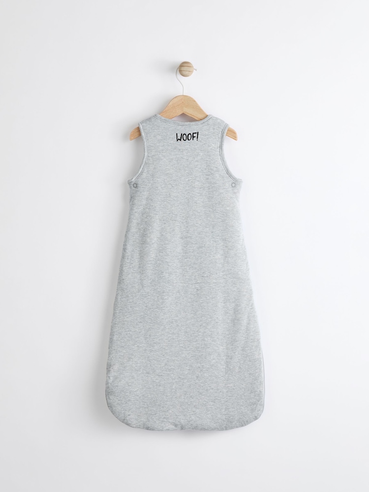 Grey Dalmation Baby 2.5 Tog 100% Cotton Sleep Bag - Image 2 of 6