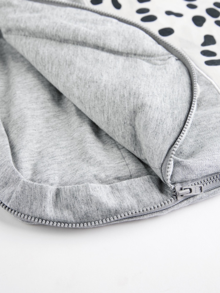 Grey Dalmation Baby 2.5 Tog 100% Cotton Sleep Bag - Image 6 of 6