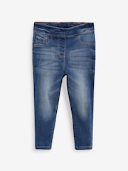 Mid Blue Denim 1 Pack Elasticated Waist Jeggings (3mths-7yrs) - Image 5 of 9