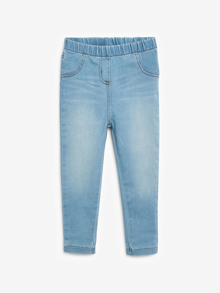 Light Blue Denim 1 Pack Elasticated Waist Jeggings (3mths-7yrs) - Image 5 of 7