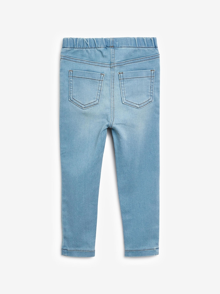 Light Blue Denim 1 Pack Elasticated Waist Jeggings (3mths-7yrs) - Image 6 of 7