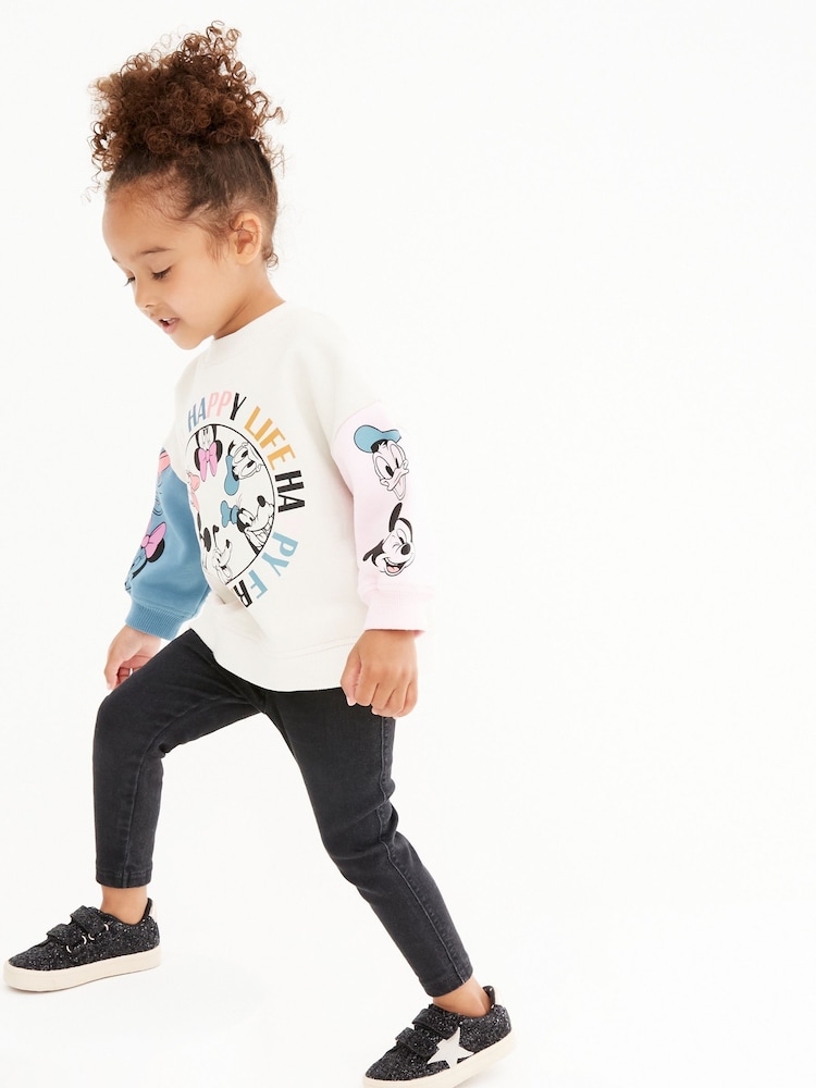Black Denim 1 Pack Elasticated Waist Jeggings (3mths-7yrs) - Image 1 of 7