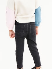 Black Denim 1 Pack Elasticated Waist Jeggings (3mths-7yrs) - Image 3 of 7