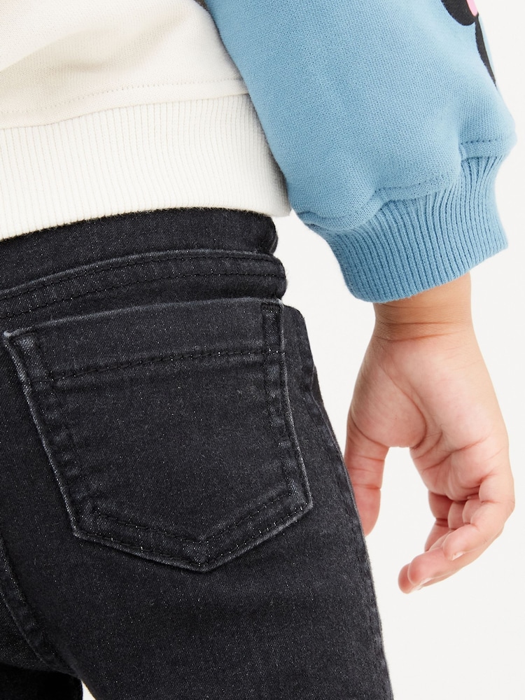 Black Denim 1 Pack Elasticated Waist Jeggings (3mths-7yrs) - Image 4 of 7
