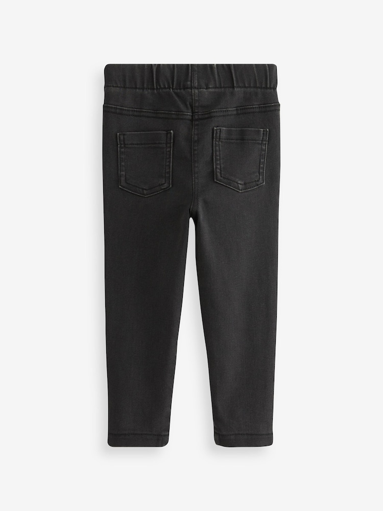 Black Denim 1 Pack Elasticated Waist Jeggings (3mths-7yrs) - Image 6 of 7