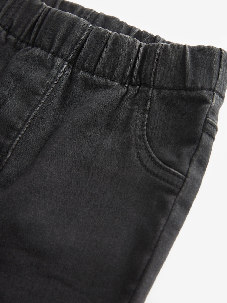 Black Denim 1 Pack Elasticated Waist Jeggings (3mths-7yrs) - Image 7 of 7