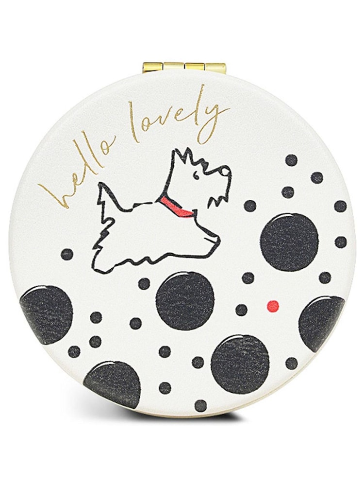 Radley London Radley Evergreen White Compact Mirror - Image 1 of 3