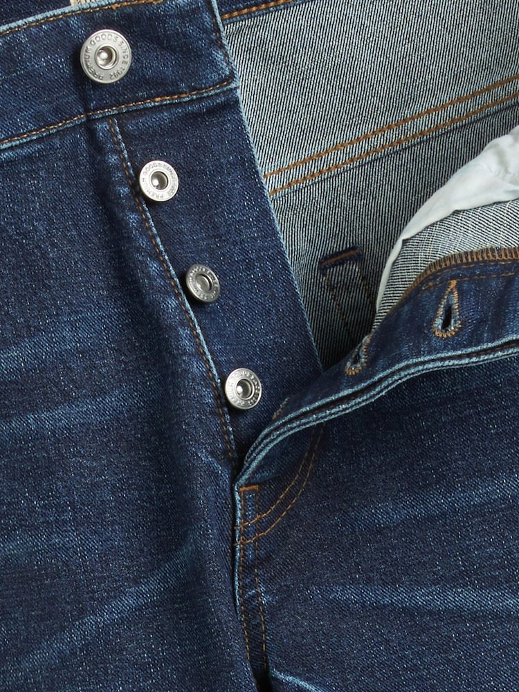 Dark Blue Authentic Stretch Relaxed Fit Jeans - Image 6 of 6 Dark Blue Authentic Stretch Relaxed Fit Jeans - Image 6 of 6
