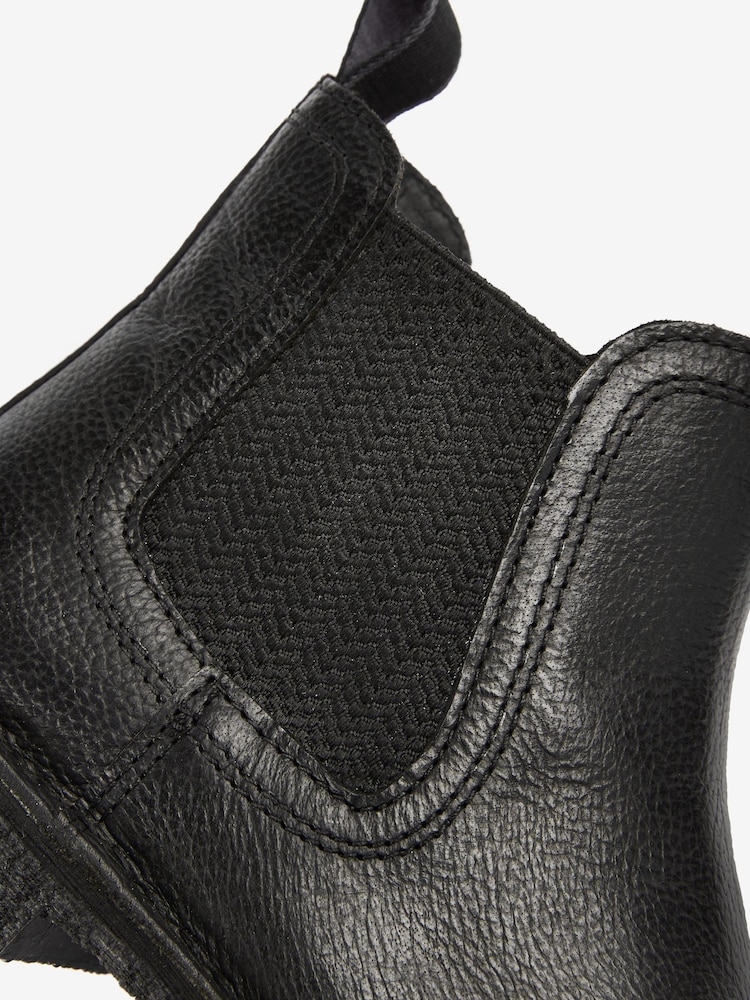 Black Leather Chelsea Boots - Image 4 of 4