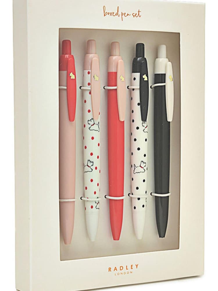 Radley London Pink Evergreen Boxed Pen Set - Image 1 of 5 Radley London Pink Evergreen Boxed Pen Set - Image 1 of 5