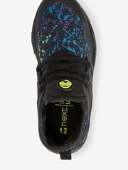 Black/Lime Gamer Elastic Lace Trainers - Image 3 of 4