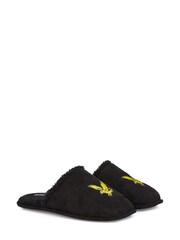 Lyle & Scott Black Slippers - Image 1 of 4