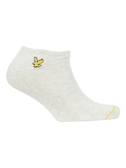 White Lyle & Scott Trainer Socks 5 Pack - Image 5 of 6