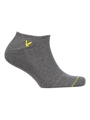White Lyle & Scott Trainer Socks 5 Pack - Image 6 of 6