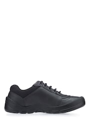 Start-Rite Rhino Sherman Black Leather Lace-Up School Shoes - Image 1 of 5