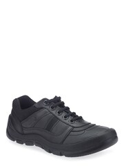Start-Rite Rhino Sherman Black Leather Lace-Up School Shoes - Image 2 of 5