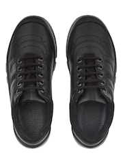 Start-Rite Rhino Sherman Black Leather Lace-Up School Shoes - Image 4 of 5
