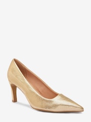 Gold Regular/Wide Fit Forever Comfort® with Motionflex Leather Courts - Image 5 of 8