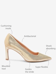 Gold Regular/Wide Fit Forever Comfort® with Motionflex Leather Courts - Image 8 of 8