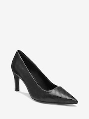 Black Regular/Wide Fit Forever Comfort® with Motionflex Leather Courts - Image 2 of 5