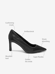 Black Regular/Wide Fit Forever Comfort® with Motionflex Leather Courts - Image 5 of 5