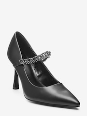 Black Forever Comfort® Chain Pointed Court Shoes - Image 5 of 6
