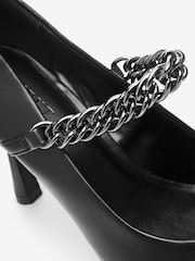 Black Forever Comfort® Chain Pointed Court Shoes - Image 6 of 6