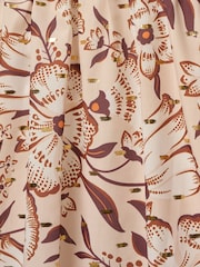 Adrianna Papell White Printed Midi Dress - Image 3 of 6