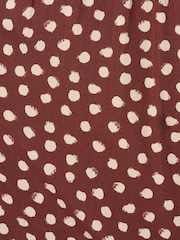 Adrianna Papell Brown Print Smocked Maxi Dress - Image 3 of 6