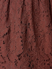 Adrianna Papell Brown Lace Tiered Midi Dress - Image 3 of 6