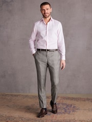 Pink Signature Premium 100% Cotton Textured Long Sleeve Single Cuff Shirt - Image 2 of 8