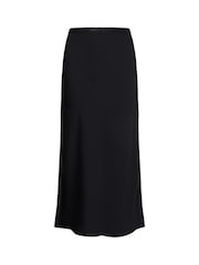 Calvin Klein Black Bias Cut Midi Skirt - Image 8 of 10