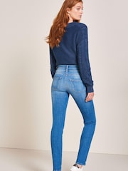 Mid Blue Denim Wash Lift, Slim And Shape Slim Jeans - Image 2 of 7