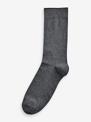 Navy/Grey Pattern 7 Pack Mens Cotton Rich Socks - Image 2 of 8
