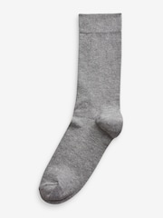 Navy/Grey Pattern 7 Pack Mens Cotton Rich Socks - Image 3 of 8