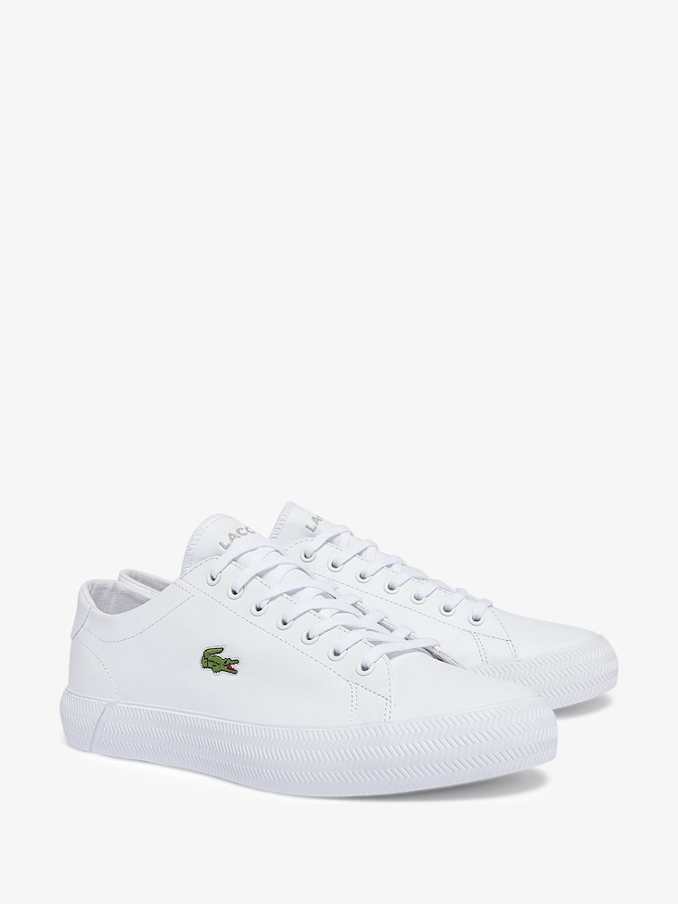 Lacoste Gripshot Nappa Leather White Trainers - Image 2 of 5