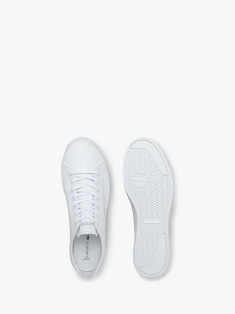 Lacoste Gripshot Nappa Leather White Trainers - Image 5 of 5