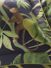 Clarke & Clarke Indigo Blue Monkey Business Duvet Cover and Pillowcase Set - Image 4 of 4