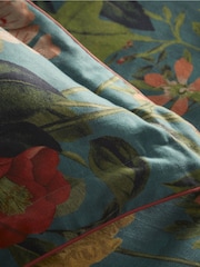 Clarke & Clarke Blue Passiflora Duvet Cover and Pillowcase Set - Image 2 of 3