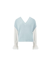 Ro&Zo Blue Knitted Jumper - Image 5 of 6